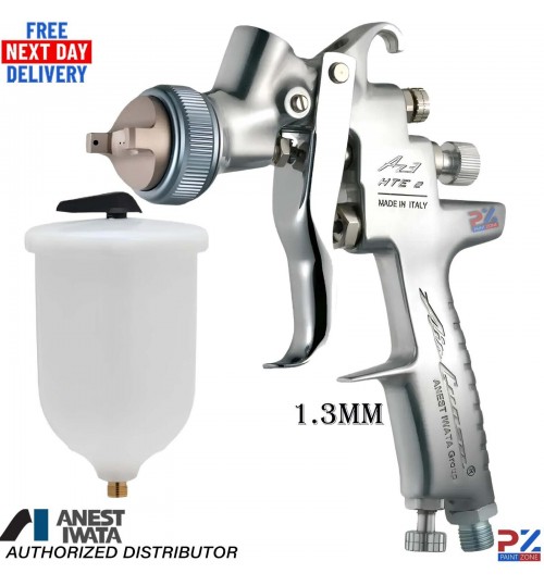 ANEST IWATA AZ3 HTE-2 GRAVITY SPRAY GUN + CUP - 1.3mm - Next day free delivery
